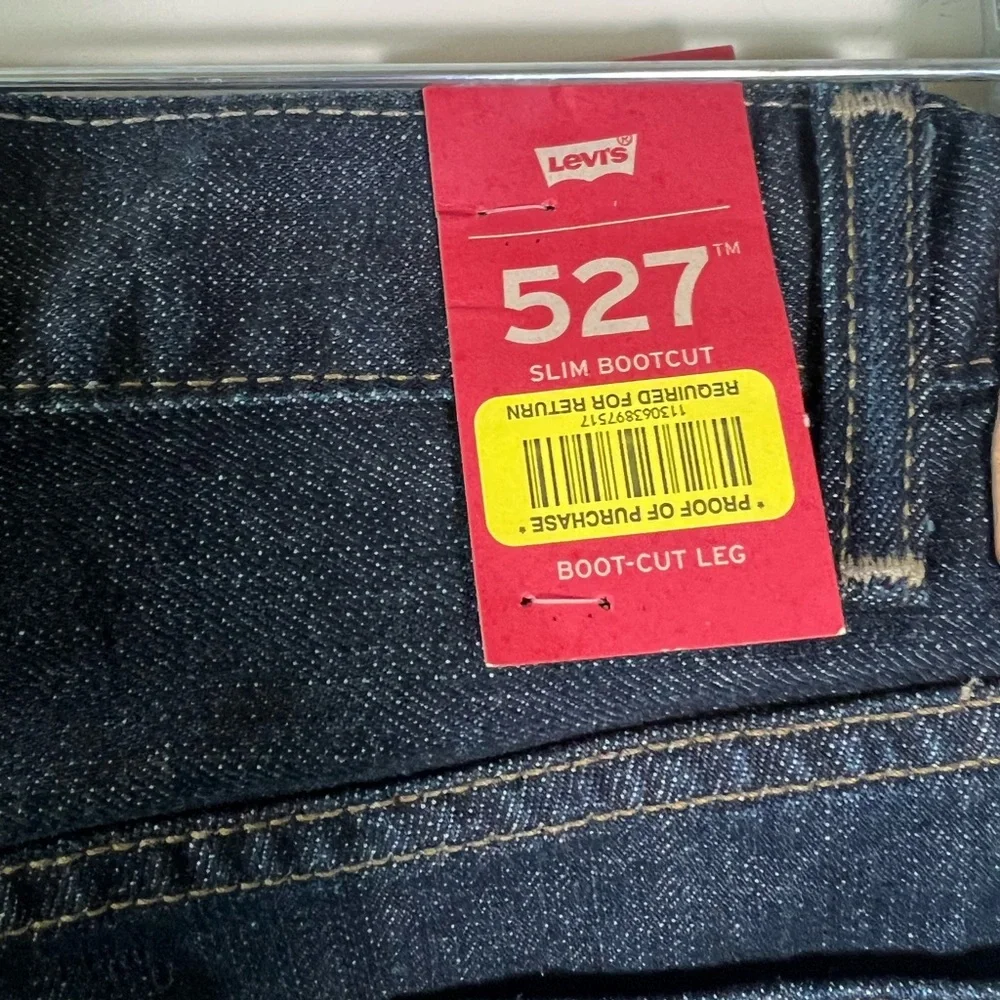 Levi's 527 Slim Bootcut Men's Jeans 42x32 Dark Wash Blue NWT Cowboy Western